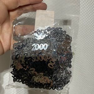 Vintage confetti silver 2000 image. party y2k confetti new in bag 1999 parties